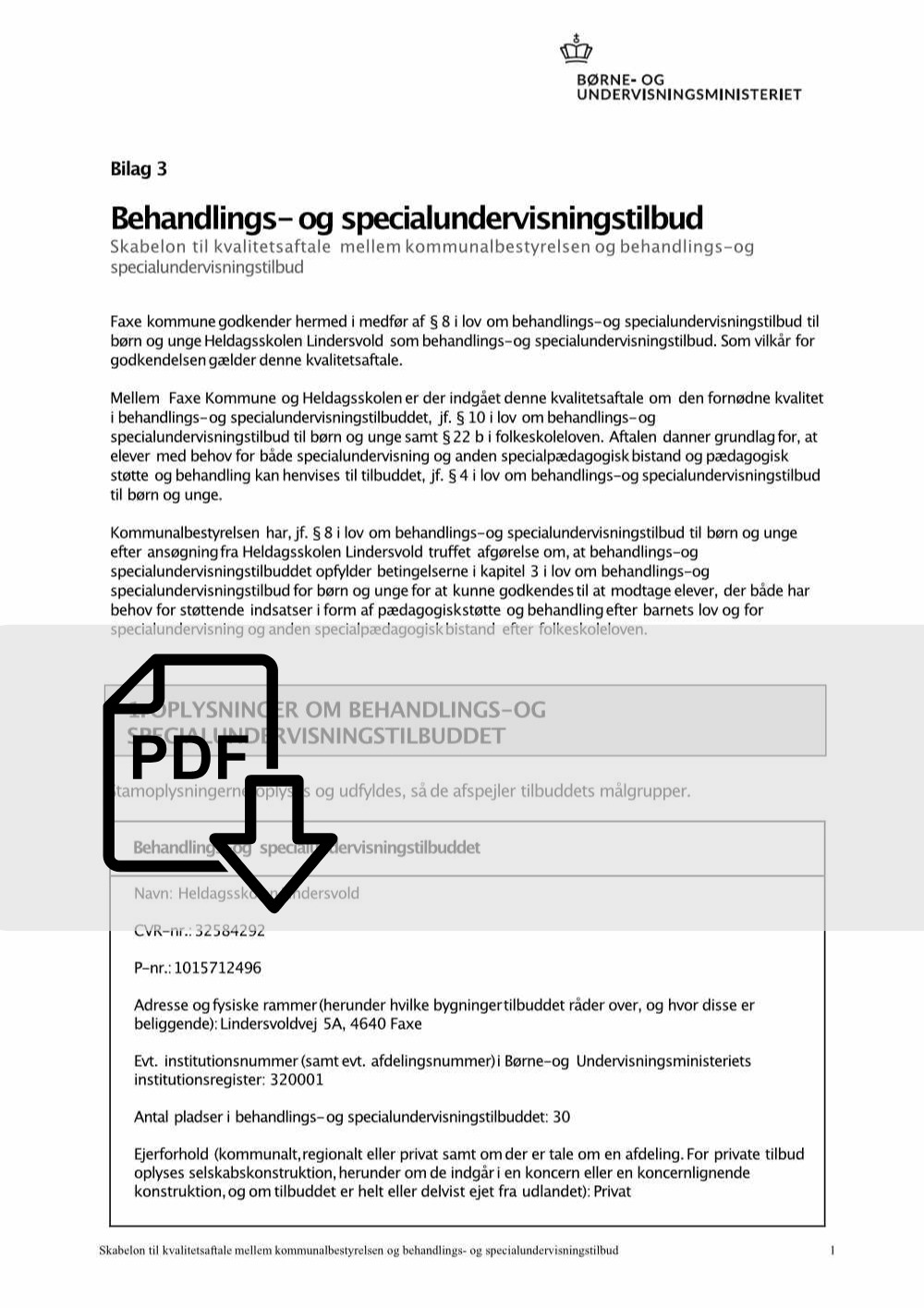 Kvalitetsaftale